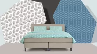 Box Lowen Pro vlak met gestoffeerd matras