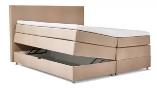 Opbergboxspring Square met gestoffeerd matras