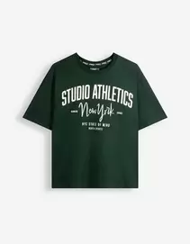 T-shirt - Katoen - Kaki