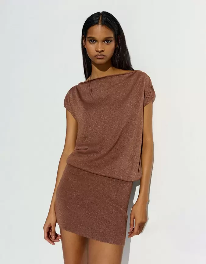 Asymmetrische mini-jurk