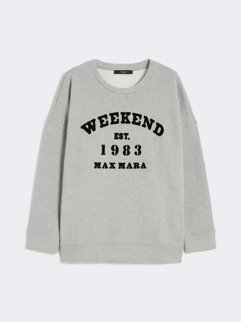 Cotton crew-neck sweatshirt