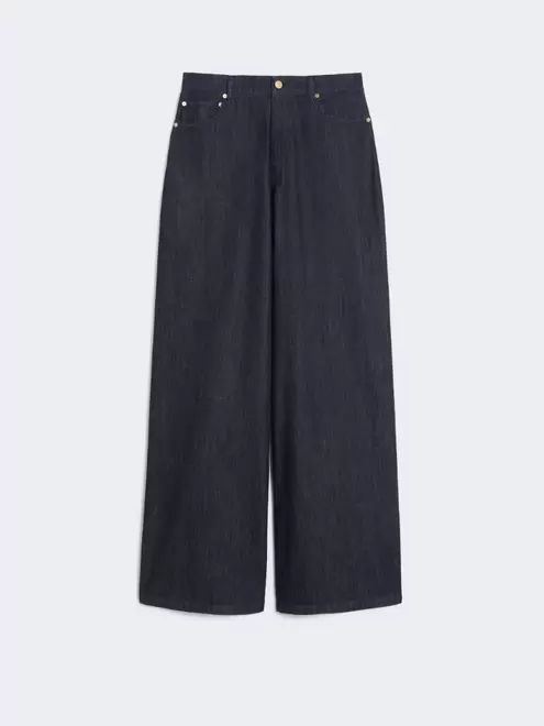 Straight-fit cotton denim jeans