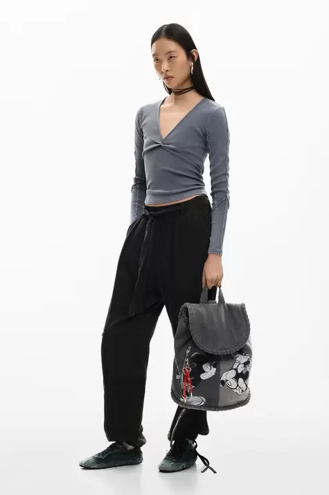 Middelgrote denim rugzak Mickey Mouse™