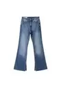 D74 flared split jeans