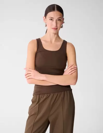 Basis Tanktop Donkerbruin