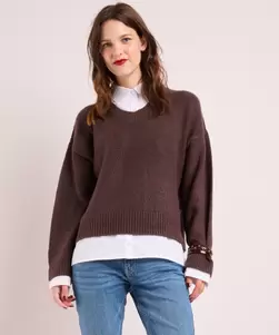 Trui met blouse