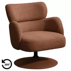 Draaifauteuil Coco - wijnrood product