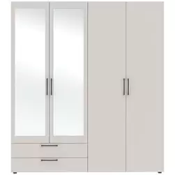 Kledingkast Penrith 4 deurs - greige - 204x181x58 cm product