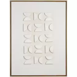 Schilderij Abstract 3D - off-white - 82x62 cm product