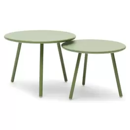 Salontafel Julia warm green - set van 2