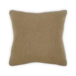 Sierkussen Knitted lines groen