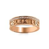 Nomelli Goia Veretta ring (9k rose-gold) (CZ54x1mm)
