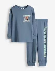 Pyjama set van shirt en broek - Paw Patrol - Petrolblauw