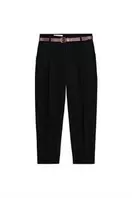 CROPPED TROUSERS WITH BELT