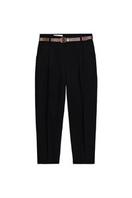 CROPPED TROUSERS WITH BELT