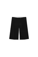 LONG PLEATED BERMUDA SHORTS