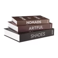 Opbergboeken shades - bruin - set van 3