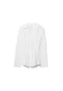 Popeline blouse met plooien