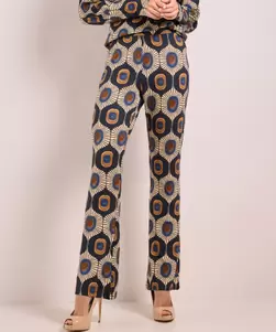 Broek met elastische tailleboord