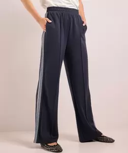 Wide fit broek met tape