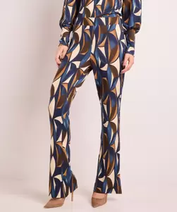 Broek met elastische tailleboord