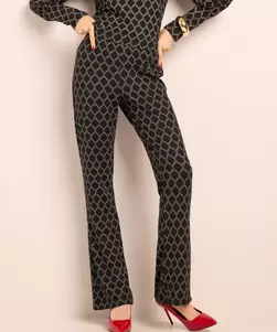 Broek met elastische tailleboord