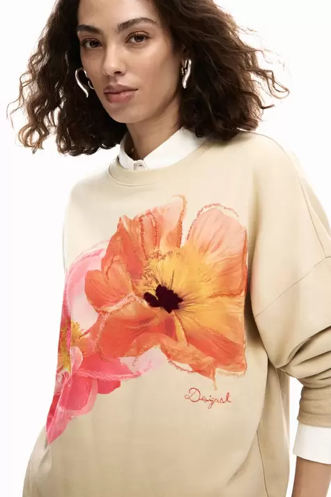 Sweater met bloemenprint