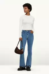 Bootcut jeans - mid waist