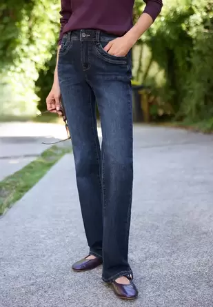Bootcut-jeans met Mid Waist-taille in Slim Fit