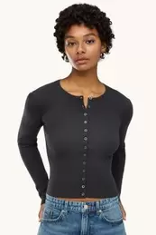 Gebreid vest - geribd