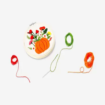 Embroidery kit - Autumnal print