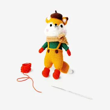 Crochet kit - Fox in dress