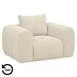Draaifauteuil Juliette - stof Raven - beige product