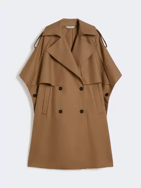 Water-repellent gabardine cloak