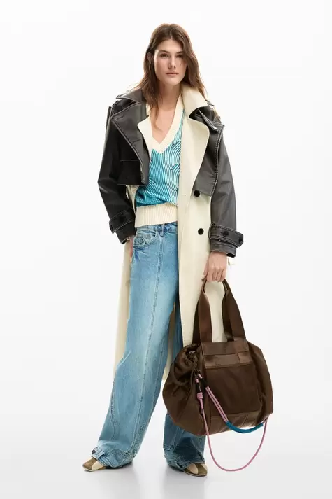 Grote nylon shopper tas