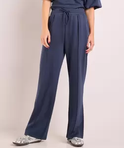 Broek met elastische tailleboord