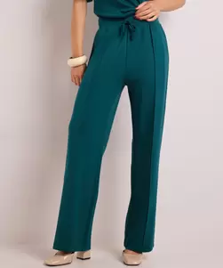 Broek met elastische tailleboord