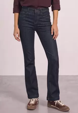 Bootcut-jeans met High Waist en Slim Fit