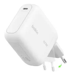 Belkin USB-C GaN Wall Charger w Foldable Plug - 100W - White