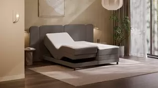 Elektrische boxspring Ridge - Wool look
