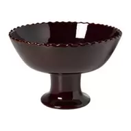 Decoratie schaal - bordeaux rood - 15x24x24 cm