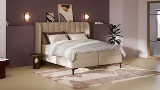 Boxspring Ivory - Linen touch