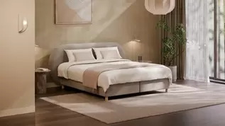 Boxspring Flow met Kårlsson Excellence matras - Wool look