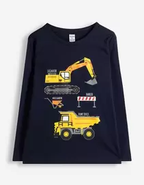 Longsleeve - Voorkantprint - Donkerblauw