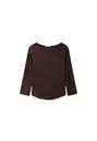 Basic T-shirt met boothals