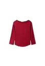 Basic T-shirt met boothals