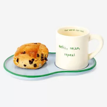 Mug with snack plate - 230 ml