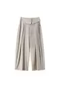 Wide-leg pantalon met omgeslagen tailleband