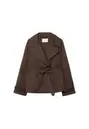 Korte, soepele trenchcoat met ceintuur