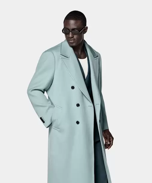 Mid Blue Overcoat